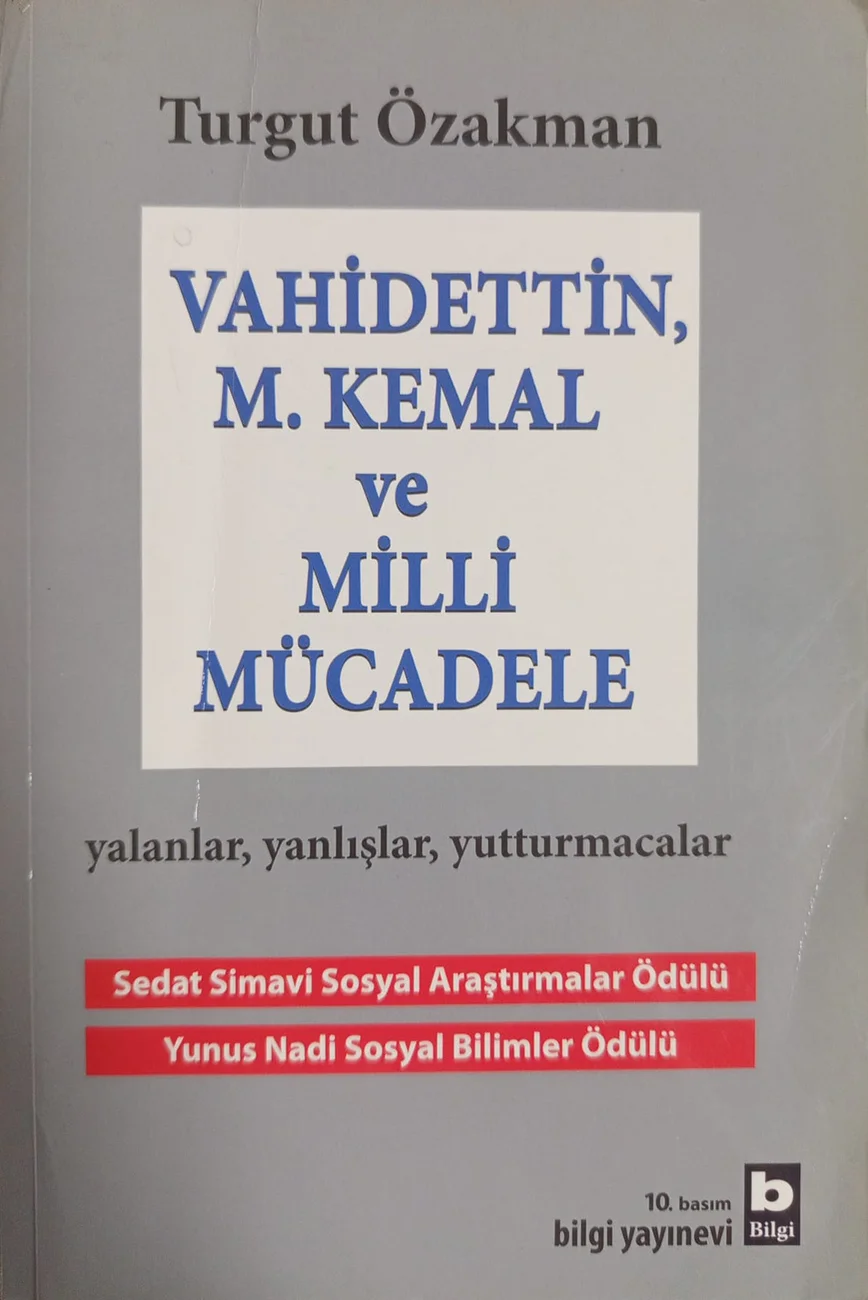 Vahidettin, M. Kemal ve Millî Mücadele — Bilgi Yayınevi  baskısının kapağı