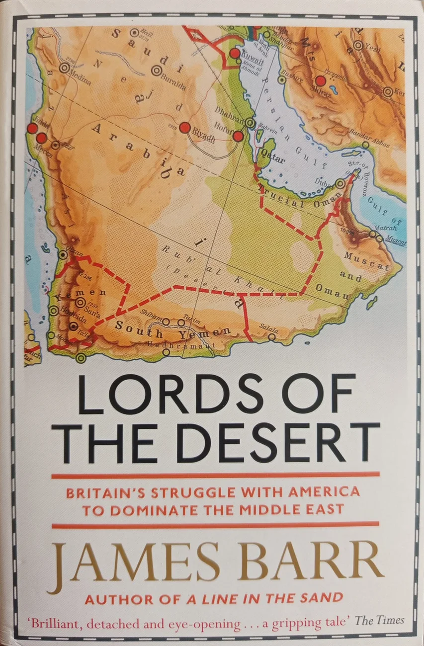 Lords of the Desert — Simon & Schuster UK Ltd 2019 baskısının kapağı