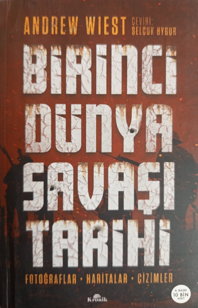 Birinci Dünya Savaşı Tarihi — Kronik Kitap 2025 baskısının kapağı