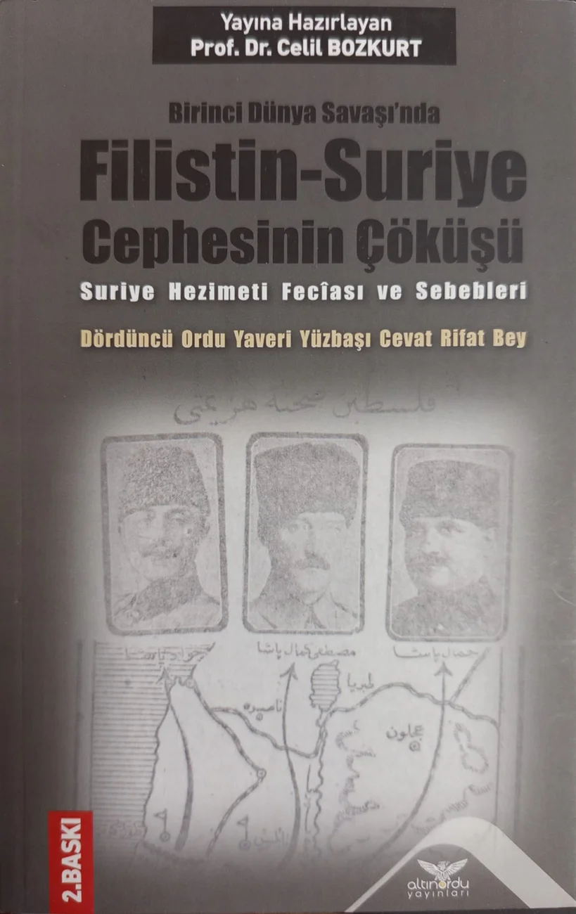 Birinci Dünya Savaşı’nda Filistin–Suriye Cephesinin Çöküşü — Altınordu Yayınları 2024 baskısının kapağı