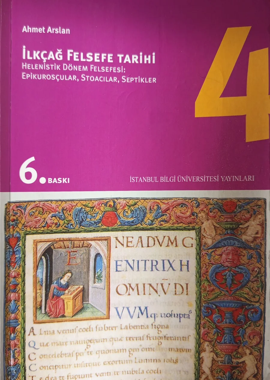 İlkçağ Felsefe Tarihi 4 — İstanbul Bilgi Üniversitesi Yayınları 2019 baskısının kapağı