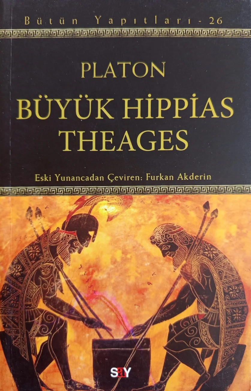 Büyük Hippias – Theages — Say Yayınları 2016 baskısının kapağı