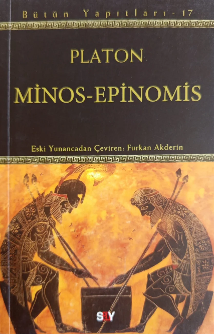 Minos – Epinomis — Say Yayınları 2013 baskısının kapağı
