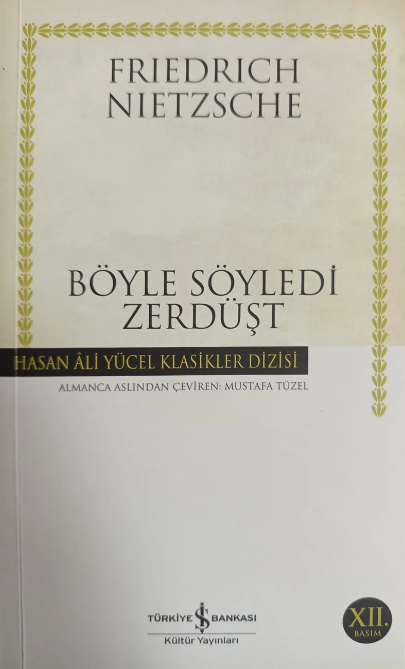 Böyle Söyledi Zerdüşt — Türkiye İş Bankası Kültür Yayınları 2017 baskısının kapağı