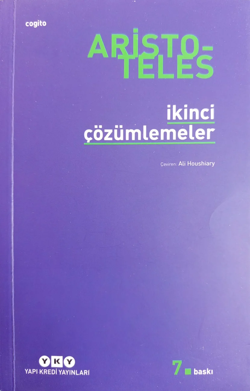 İkinci Çözümlemeler — Yapı Kredi Yayınları 2024 baskısının kapağı