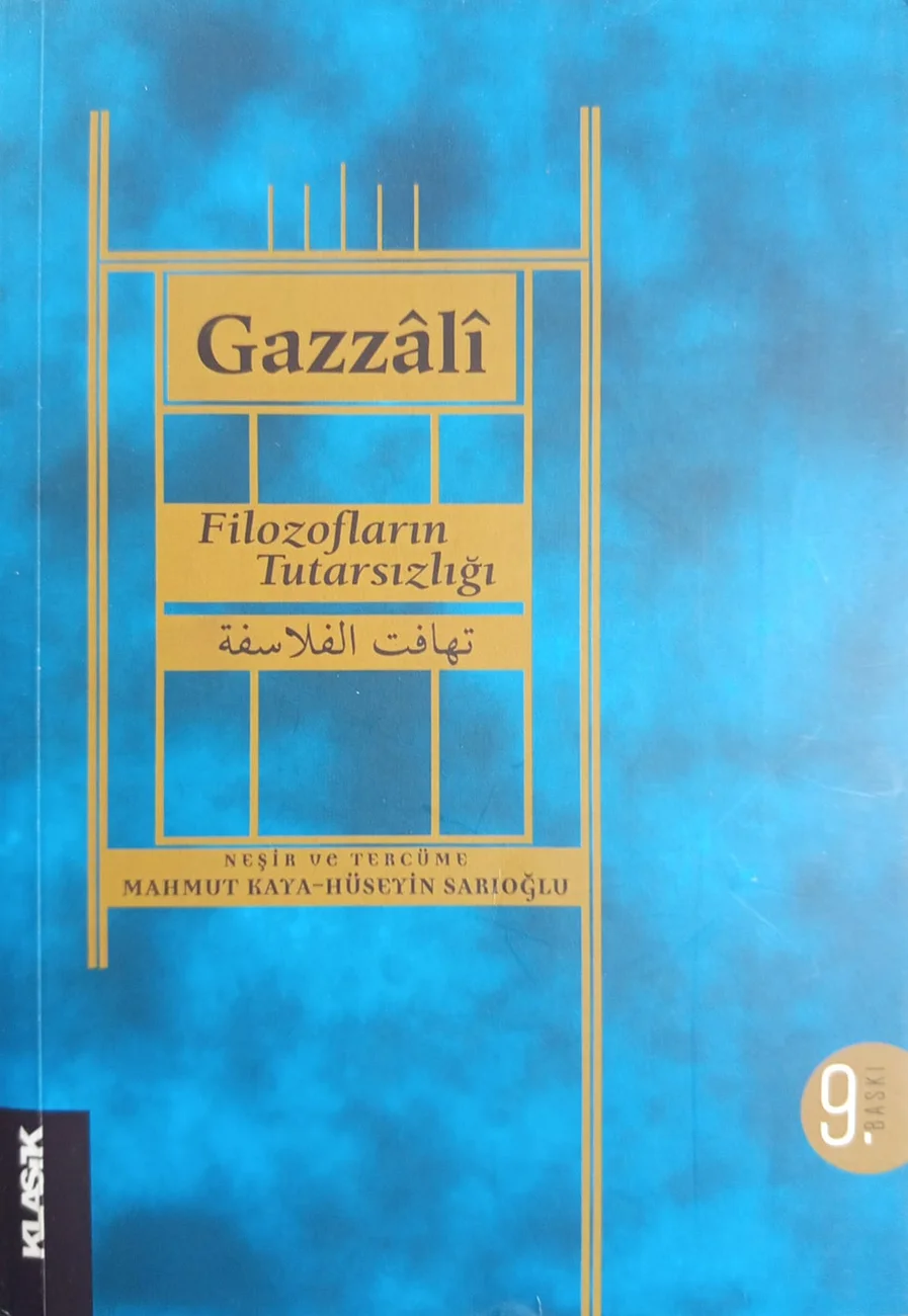 Filozofların Tutarsızlığı — Klasik 2019 baskısının kapağı