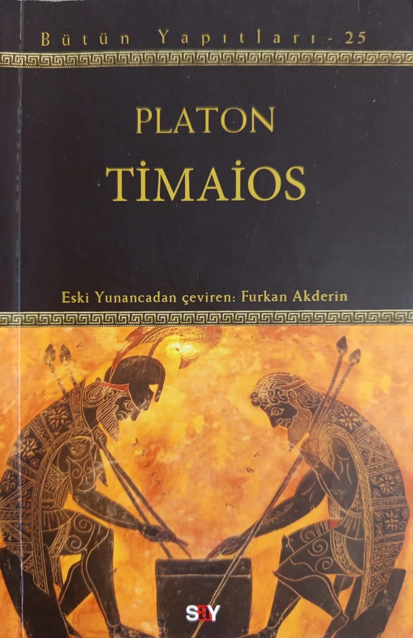 Timaios — Say Yayınları 2018 baskısının kapağı