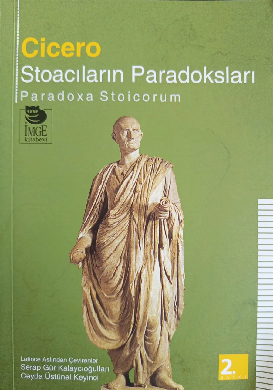Stoacıların Paradoksları — İmge Kitabevi 2016 baskısının kapağı