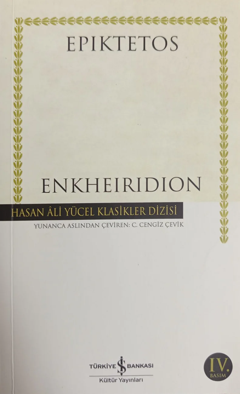Enkheiridion — Türkiye İş Bankası Kültür Yayınları 2020 baskısının kapağı