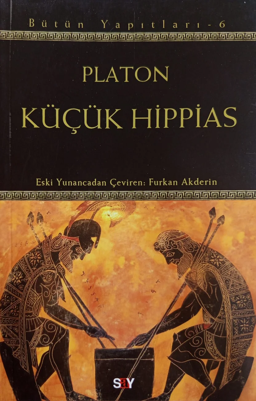 Küçük Hippias — Say Yayınları 2019 baskısının kapağı