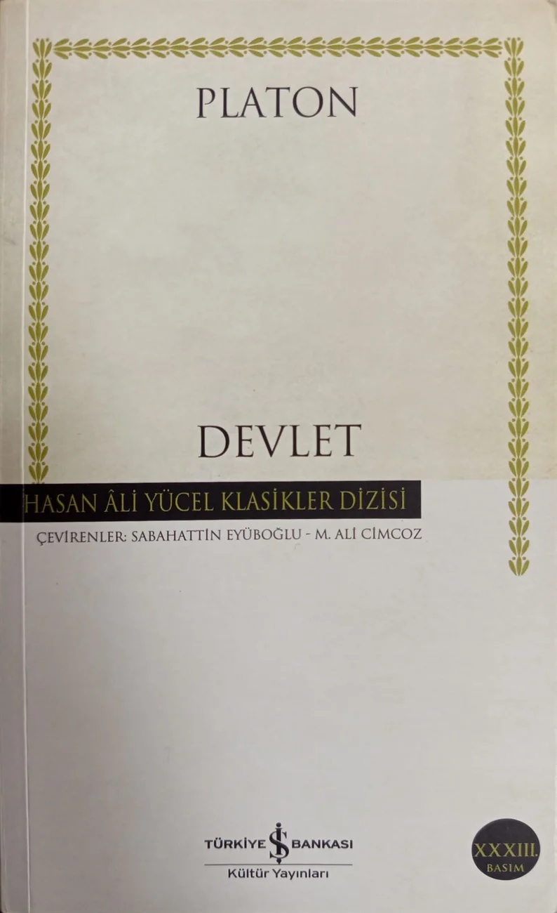 Devlet — Türkiye İş Bankası Kültür Yayınları 2017 baskısının kapağı