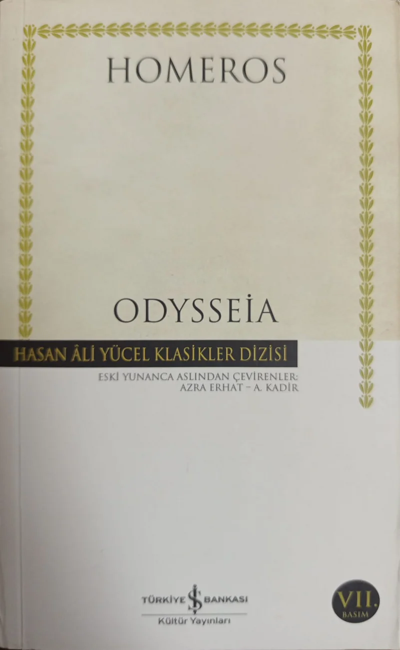 Odysseia — Türkiye İş Bankası Kültür Yayınları 2018 baskısının kapağı