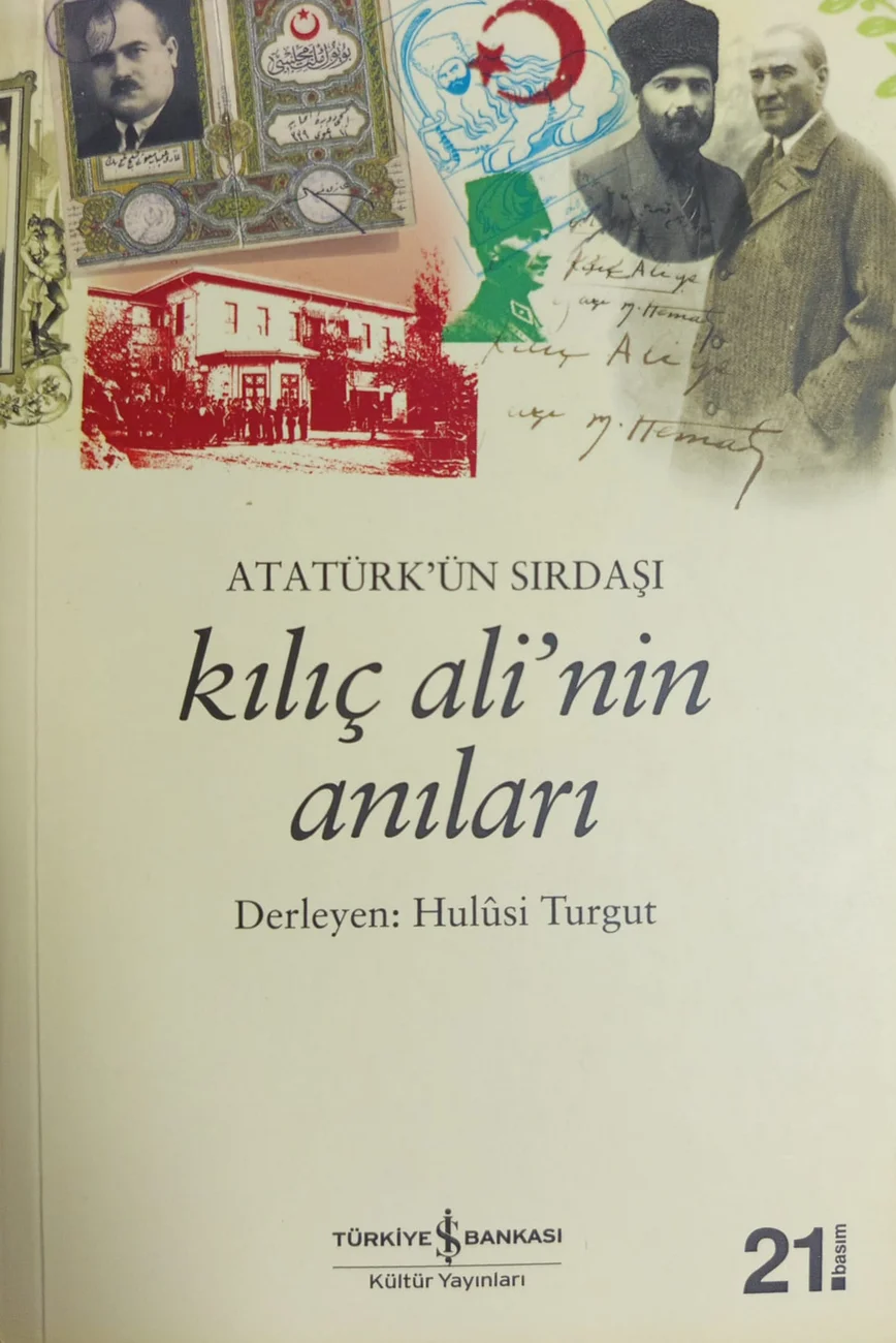 Kılıç Ali’nin Anıları — Türkiye İş Bankası Kültür Yayınları 2018 baskısının kapağı