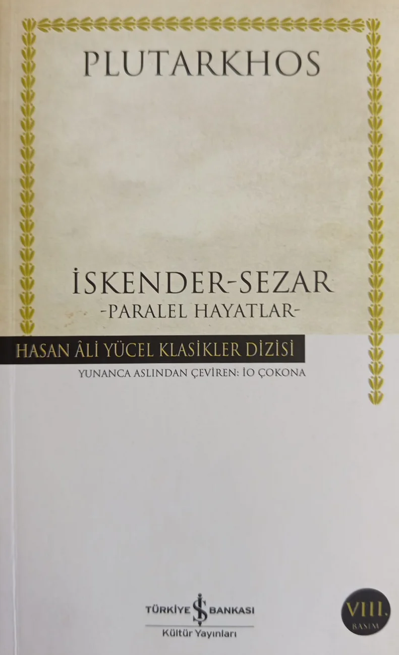 İskender – Sezar — Türkiye İş Bankası Kültür Yayınları 2022 baskısının kapağı