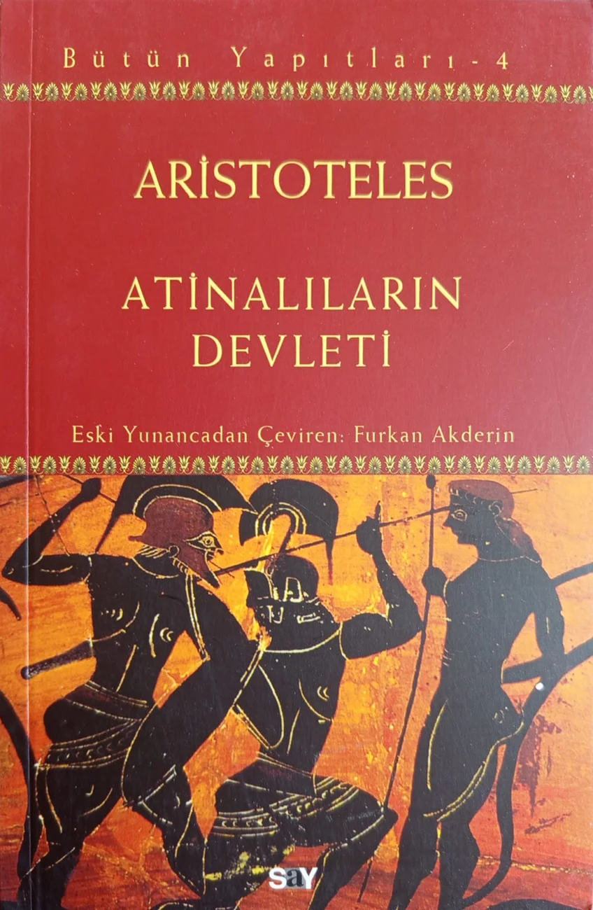 Atinalıların Devleti — Say Yayınları 2013 baskısının kapağı