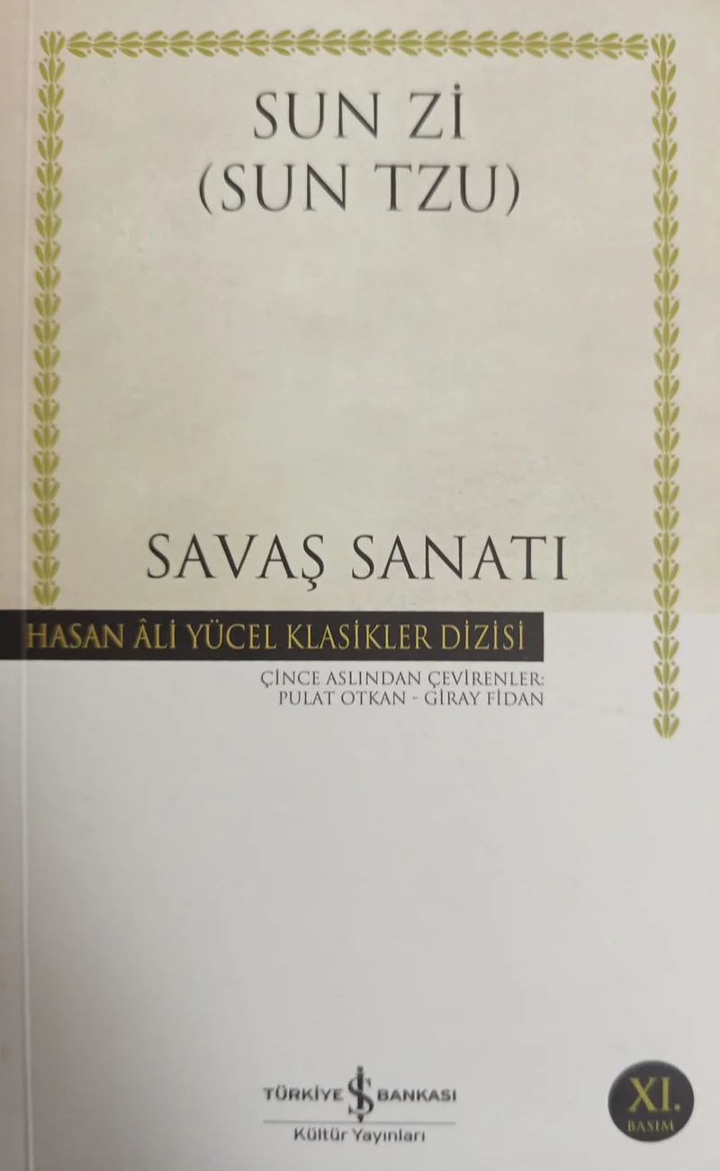 Savaş Sanatı — Türkiye İş Bankası Kültür Yayınları 2018 baskısının kapağı