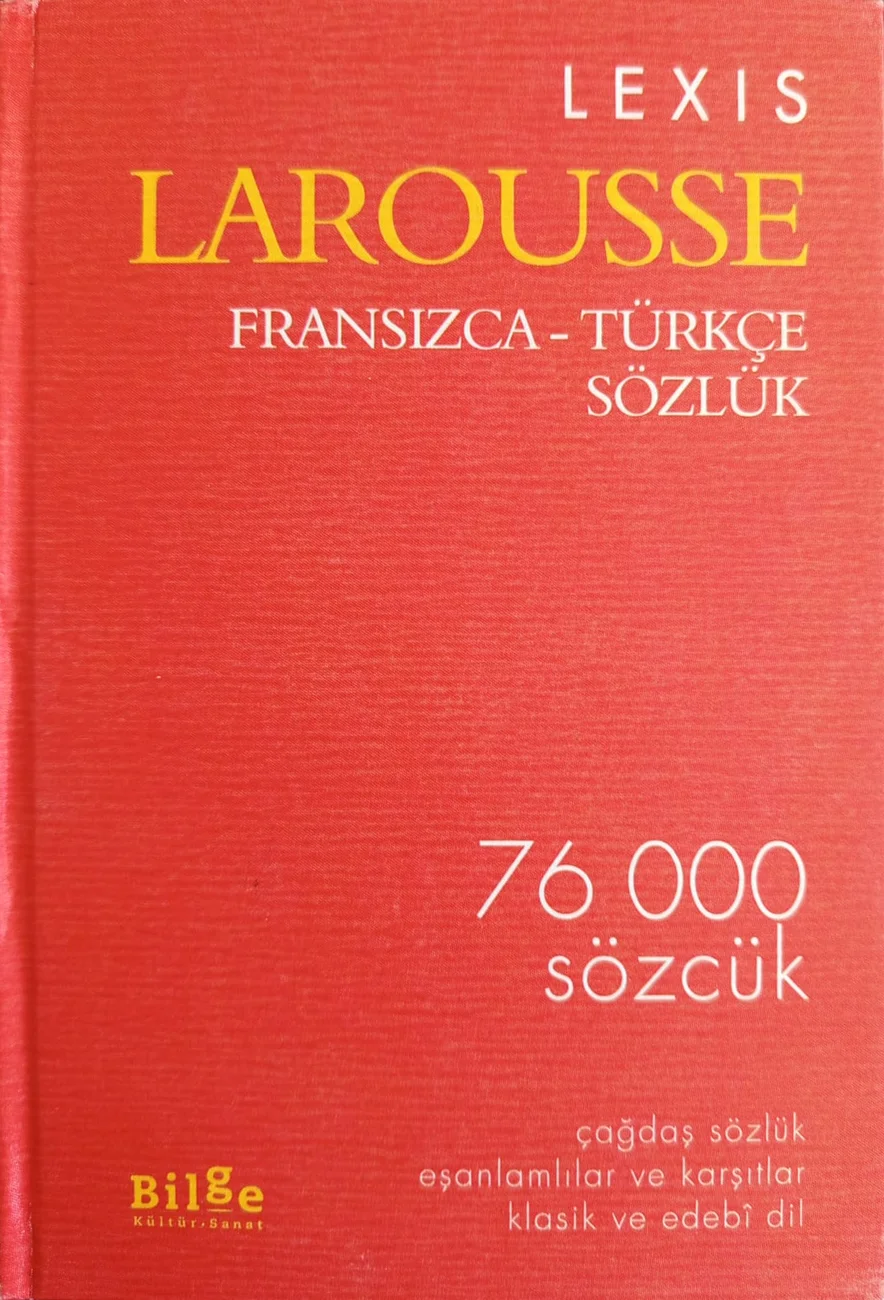 Fransızca-Türkçe Sözlük — Bilge Kültür Sanat 2017 baskısının kapağı