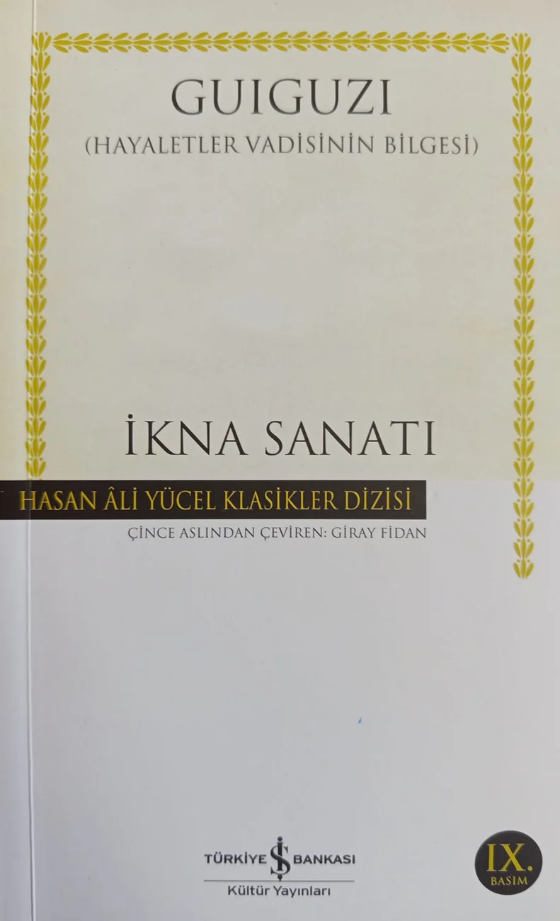 İkna Sanatı — Türkiye İş Bankası Kültür Yayınları 2025 baskısının kapağı